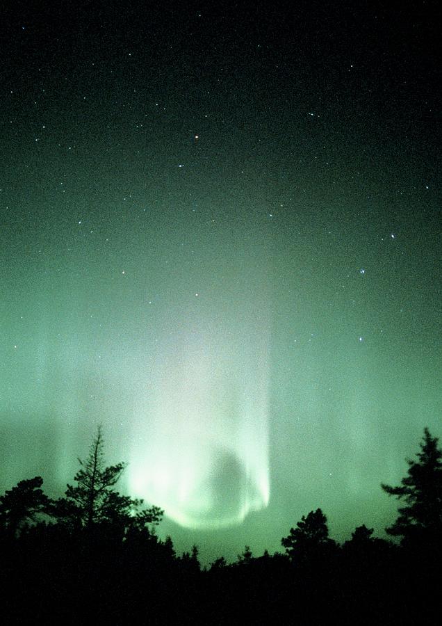 Aurora Borealis (northern Lights) Seen In Finland Photograph by Pekka Parviainen/science Photo Library