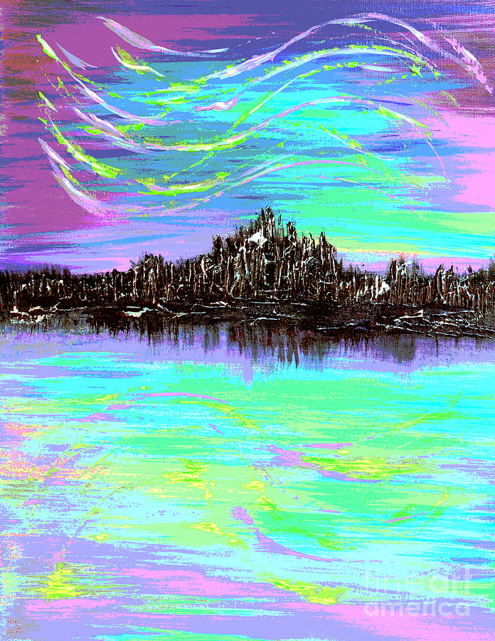 Aurora Borealis Digital Art - Aurora Borealis Poster by Alys Caviness-Gober