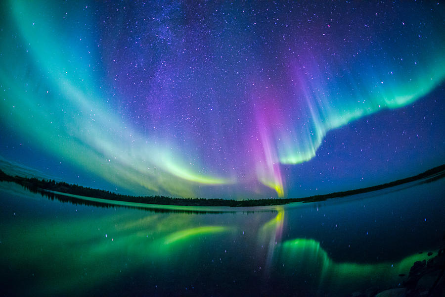 Aurora borealis Photograph by Shin Okamoto