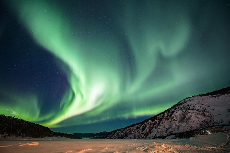 Aurora borealis,Yukon Territory,Canada Photograph by Chinaface