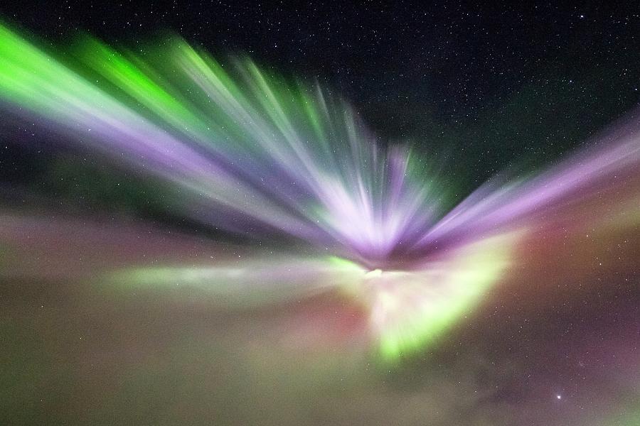 Aurora Photograph - Aurora Corona Over Iceland by Dr Juerg Alean