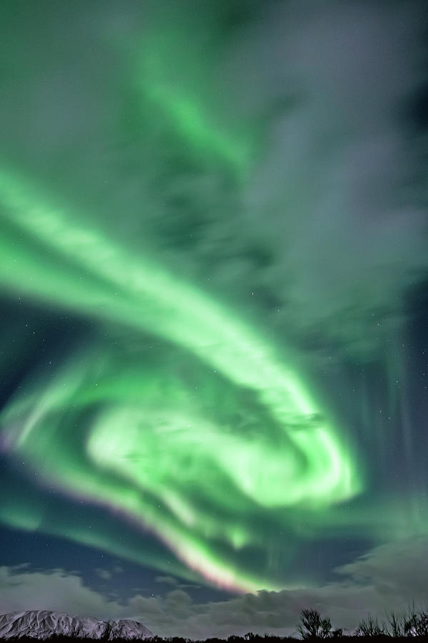 Aurora In The Clouds Photograph by Friðþjófur M.