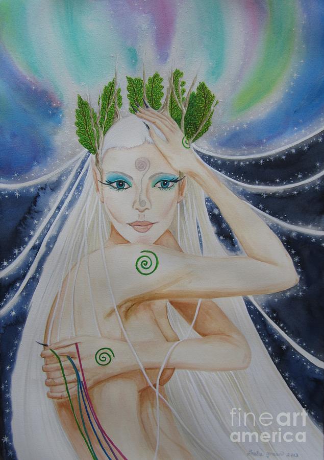Elf Painting - Aurora by Louise Green
