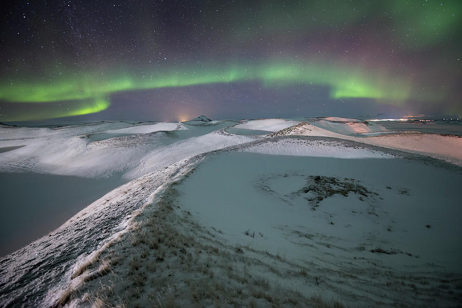 Aurora, Myvatn, Iceland Photograph by David Clapp