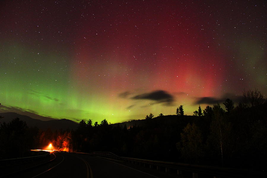Aurora Over Waterville Valley Photograph by Andrea Galiffi