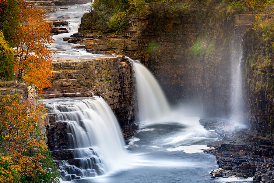 Ausable Chasm Waterfall Photograph by Mihai Andritoiu