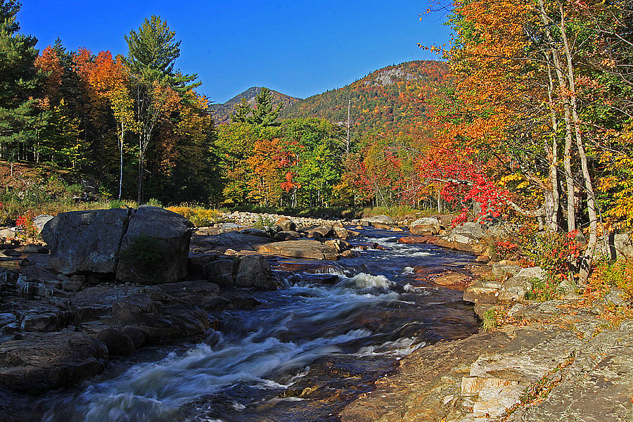 Ausable River Fall Colors-Wilmingtonton New York Photograph by Gary ...