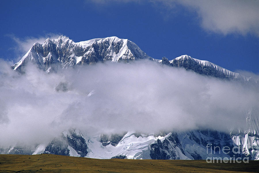 Ausangate and Fog Peru Photograph by Craig Lovell