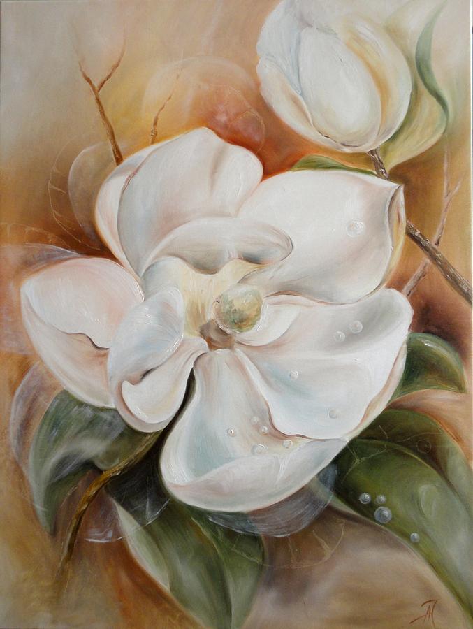 Flowers Still Life Painting - Ausra Arts 2 by Ausra Jankauskiene