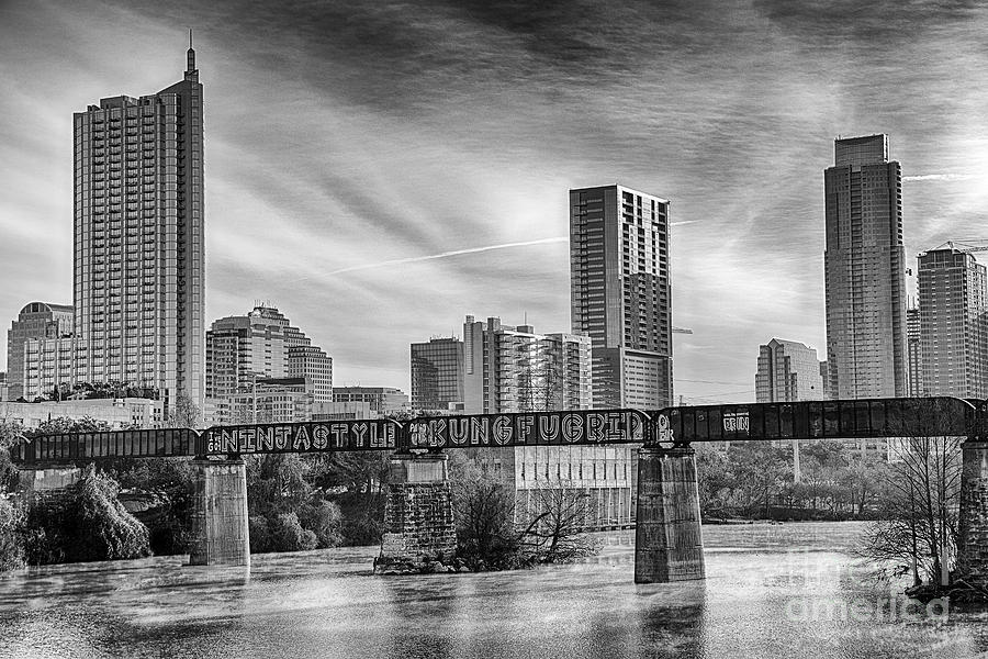 Austin Bridge and Skyline Photograph by Terri Morris
