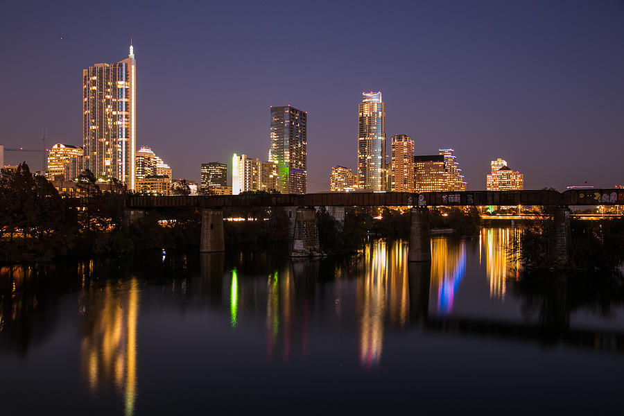 Austin City Lights Photograph by Jurgen Lorenzen