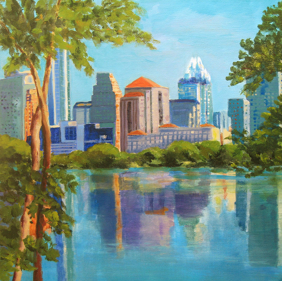 Austin Morning Painting by Vicki Brevell