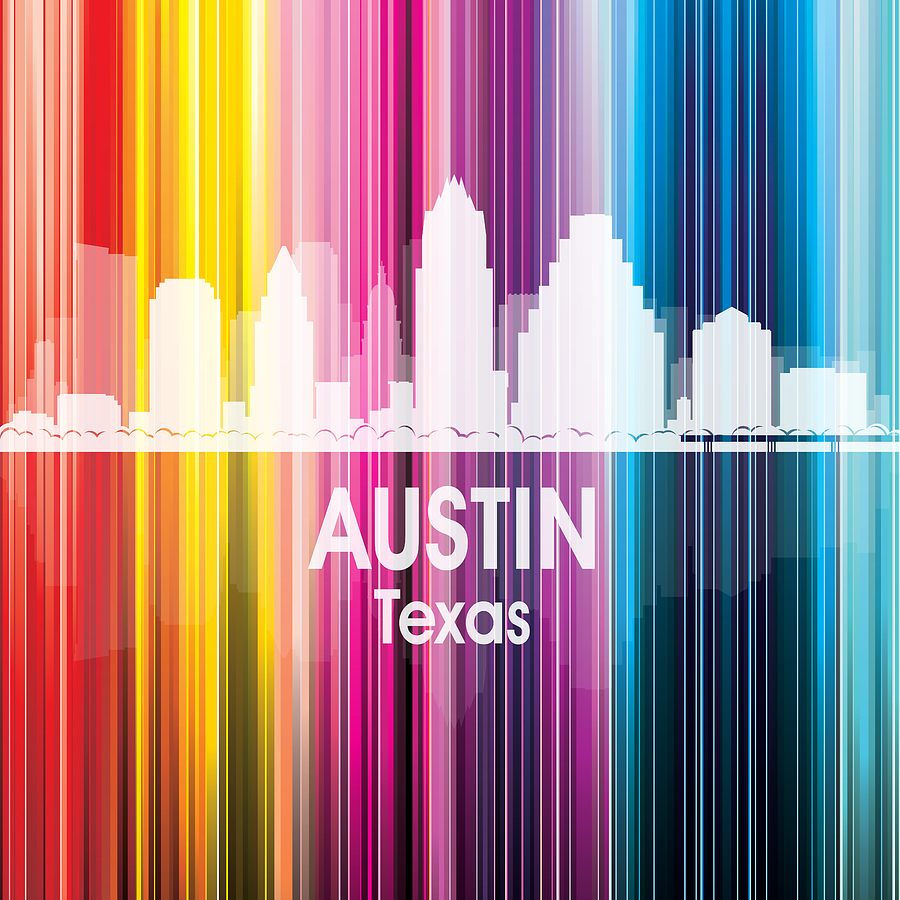 Austin Mixed Media - Austin TX 2 Squared by Angelina Tamez
