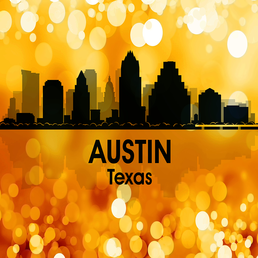 Austin Mixed Media - Austin TX 3 Squared by Angelina Tamez