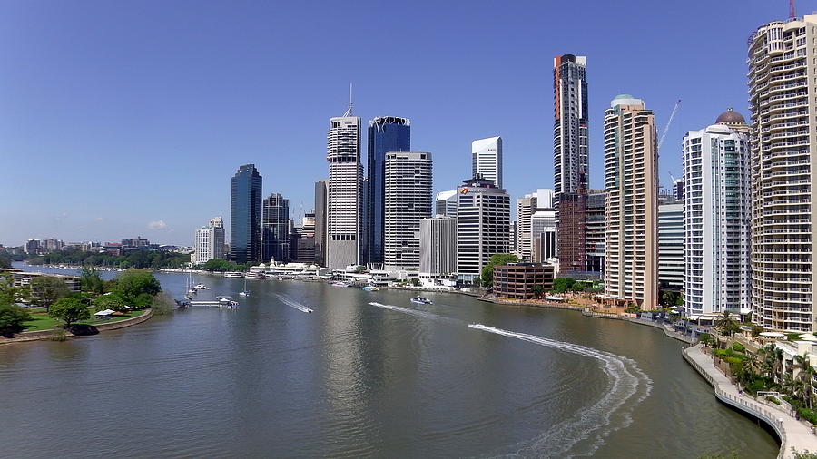 Australia - Brisbane Central Business District Photograph by Jeffrey ...