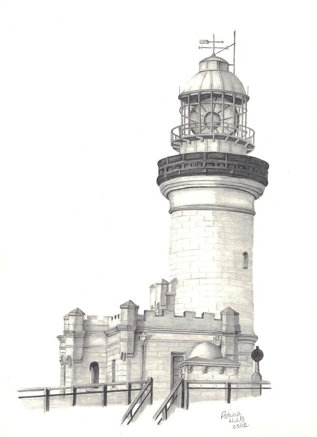 Australia Lighthouse Drawing by Patricia Hiltz