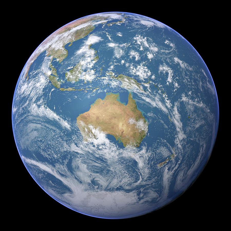 Australia Photograph by Planetary Visions Ltd/science Photo Library