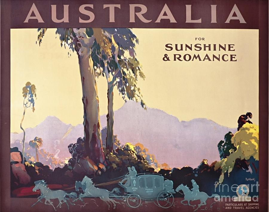 Australia - Poster Painting by Thea Recuerdo