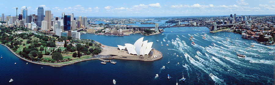 Australia, Sydney, Aerial Photograph by Panoramic Images