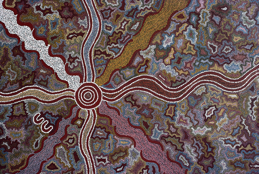 Australian Aboriginal Dot Painting Painting by A.b. Joyce