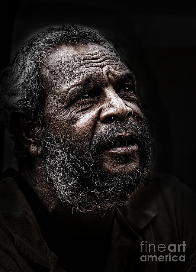 Aborigine Photograph - Australian aborigine by Sheila Smart Fine Art Photography