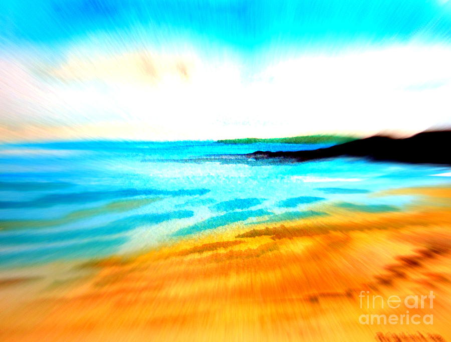 Australian beach in the morning near Cottesloe Digital Art by Roberto Gagliardi