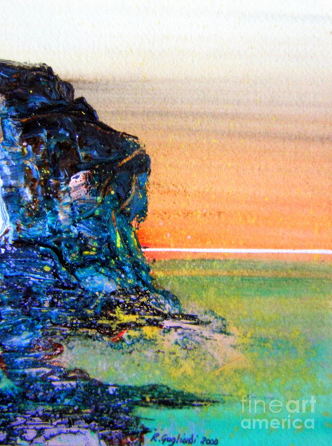 Australian cliff Painting by Roberto Gagliardi