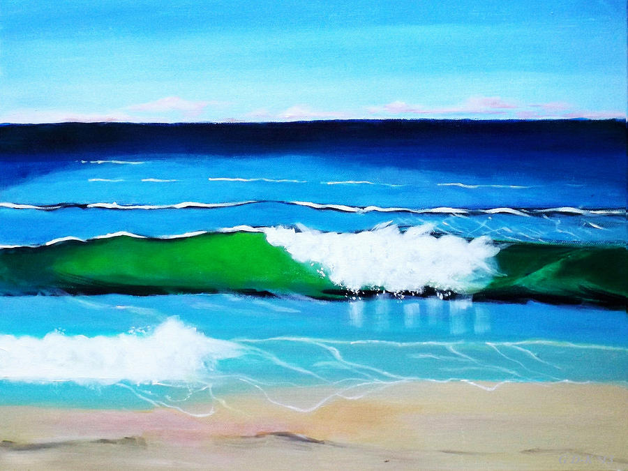 Australian Coastline Painting by Gloria Dietz-Kiebron