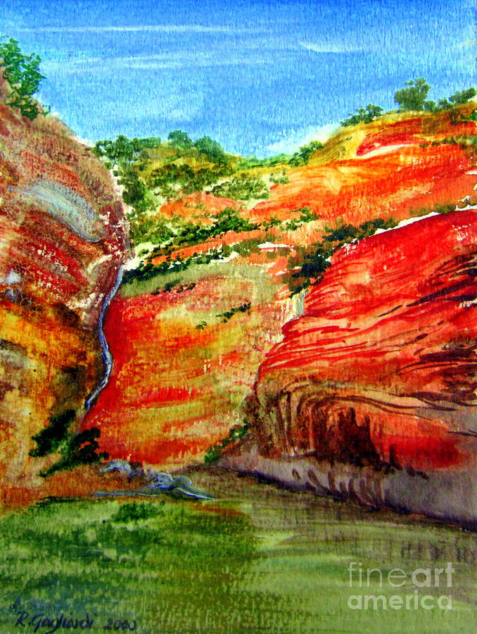 Australian Gorge NT Painting by Roberto Gagliardi
