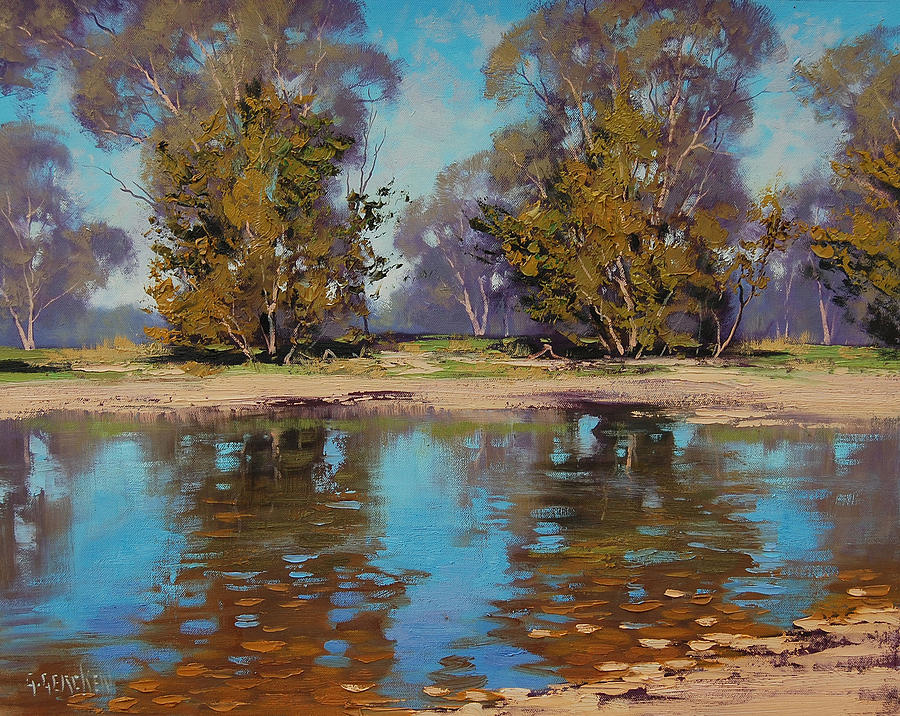 Nature Painting - Australian River by Graham Gercken
