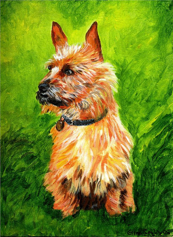 Australian Terrier Dog Painting by Olde Time  Mercantile