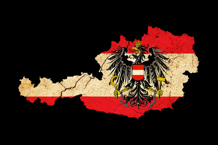 austria flag outline