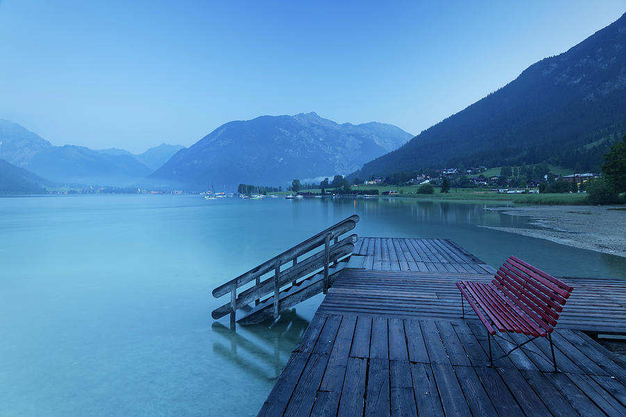 Austria, Tyrol, View Of Jetty At Lake Photograph by Westend61