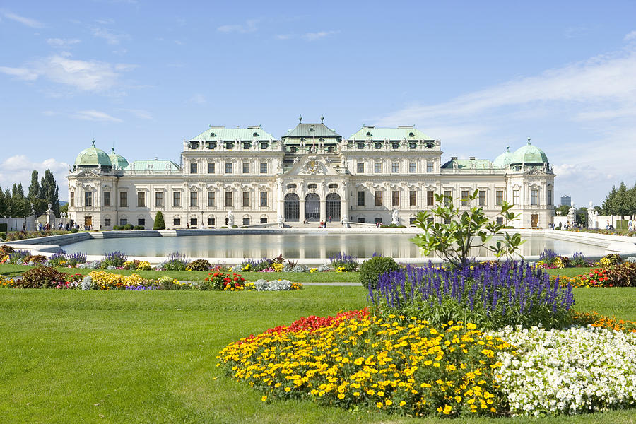 Austria, Vienna, Belvedere Palace and gardens Photograph by Manchan