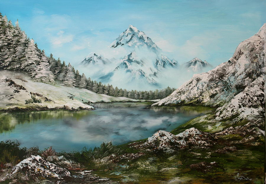 Austrian Lake Painting by Jean Walker
