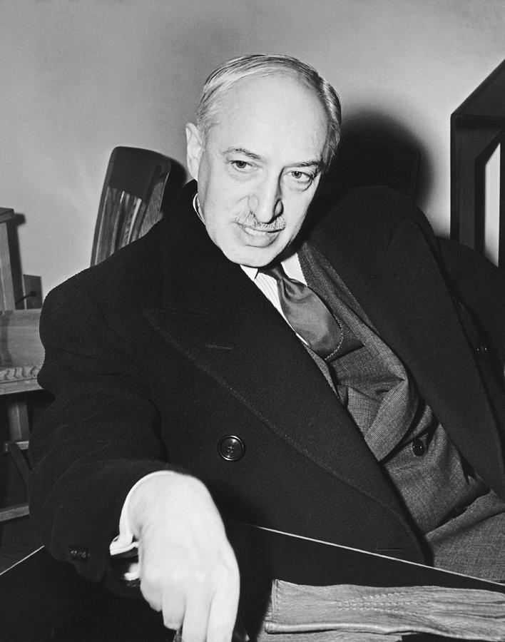 Black And White Photograph - Author Andre Maurois by Underwood Archives