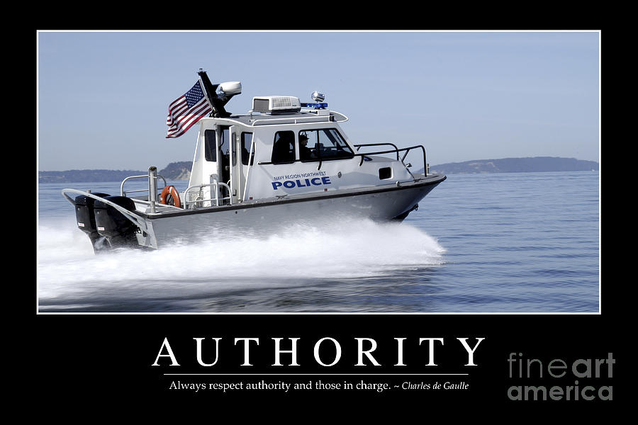 Authority Inspirational Quote Photograph by Stocktrek Images