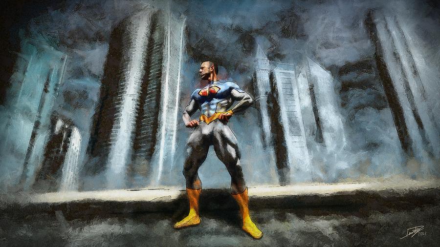 Superhero Digital Art - Authority by Bombelkie -  Marcin and Dawid Witukiewicz