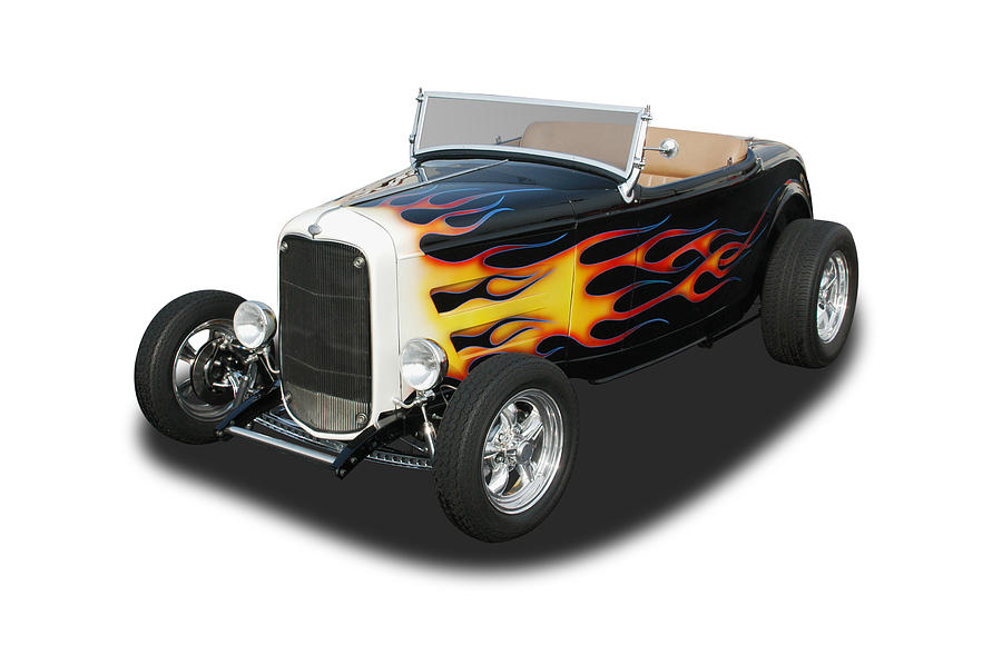Auto Car - 1932 Ford Roadster Hot Rod Photograph by StanRohrer