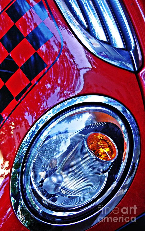 Car Photograph - Auto Headlight 126 by Sarah Loft