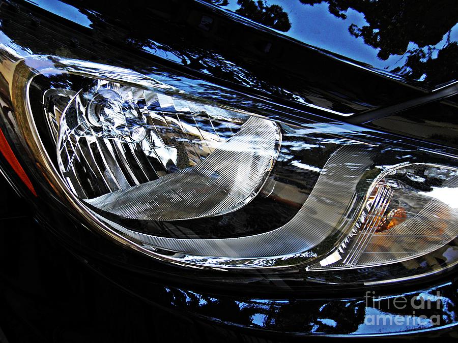 Car Photograph - Auto Headlight 140 by Sarah Loft