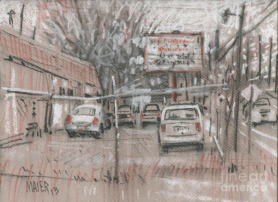 Pastel Painting - Auto Repair by Donald Maier