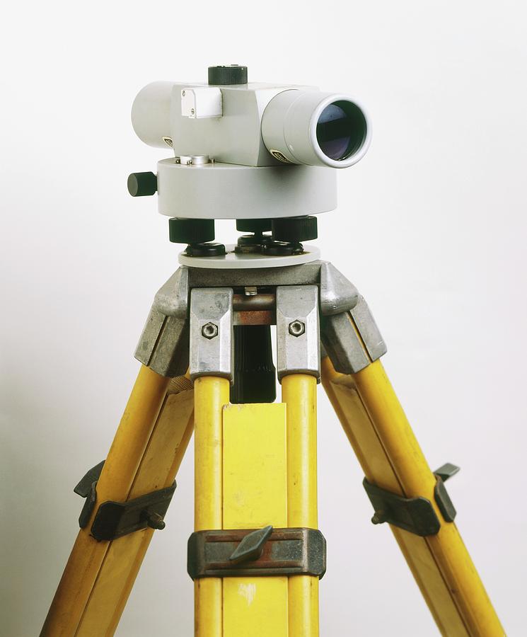 Automatic Level On Tripod Photograph By Dorling Kindersley Uig 