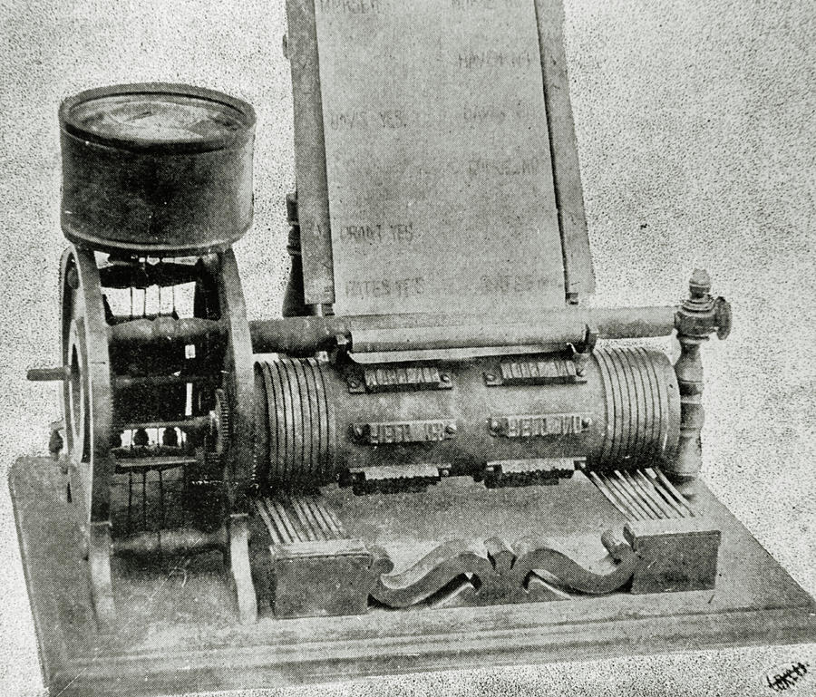 Edison's Photograph - Automatic Vote Recorder Invented By Thomas Edison by Science Photo Library