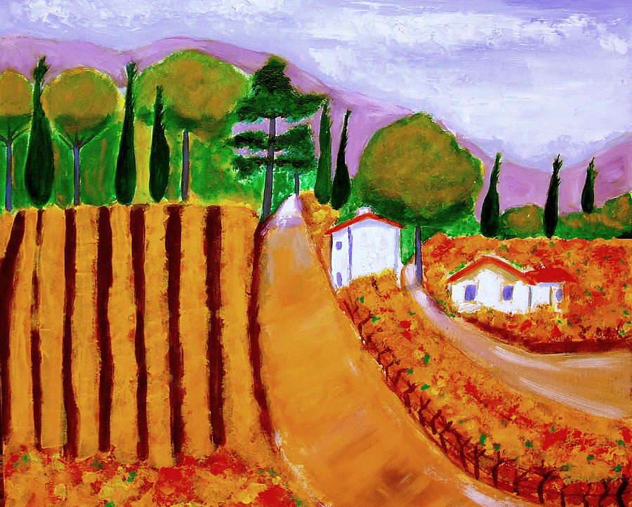 Fall Painting - Automne en Provence by Rusty Gladdish