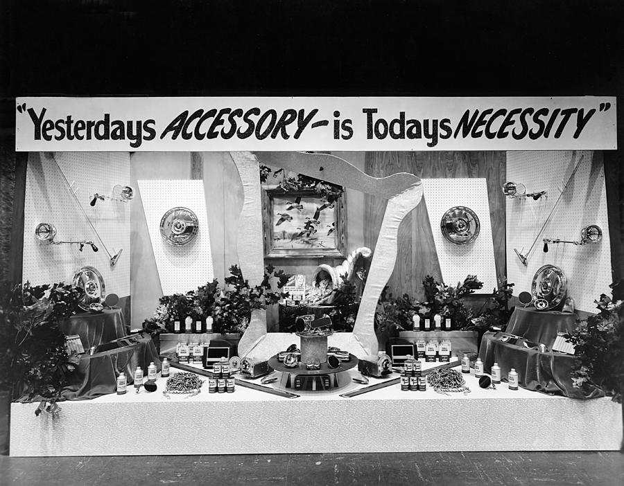 Salt Lake City Photograph - Automotive Accessories Display by Underwood Archives