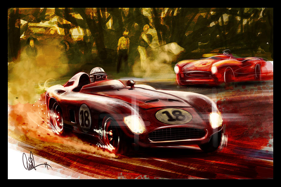 Automotive Art Grand Prix Digital Art by Arvind Ramkrishna - Fine Art ...