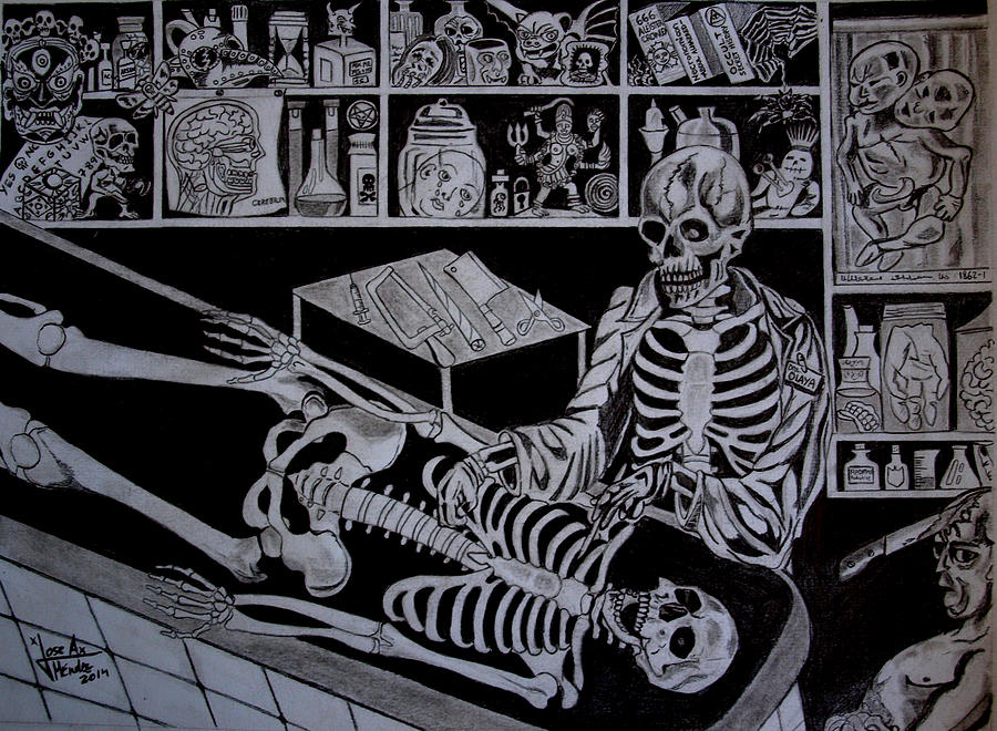 Autopsy Drawing by Jose Antonio Mendez Fine Art America