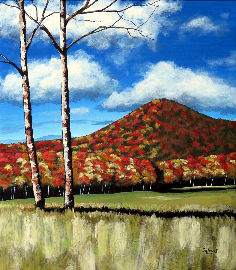 Autum Hill Painting by Michael Dillon