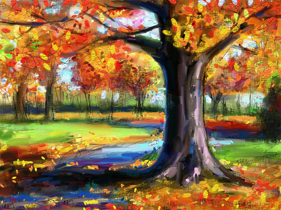 Autumn 1 Painting by Angie Braun